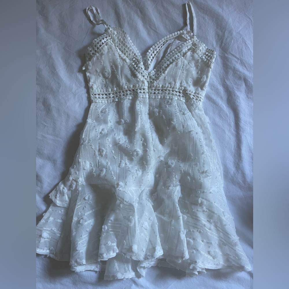 Selfie Leslie White Mini Dress Graduation